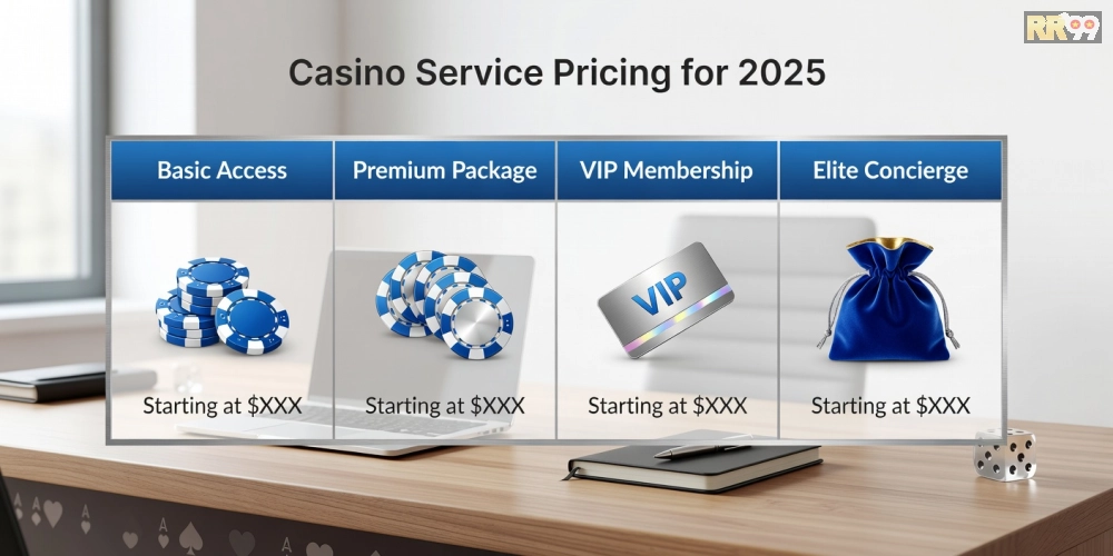 Bảng giá các gói dịch vụ top casino rr99 cập nhật 2025 với ưu đãi hấp dẫn