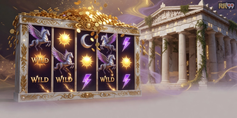 Minh họa gameplay Divine Fortune trong game nổ hũ rr99