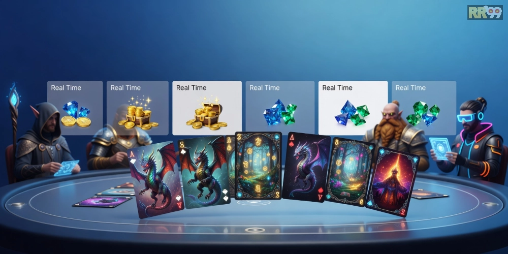 Khái niệm game bài đổi thưởng online rr99 được minh họa qua giao diện chơi bài hiện đại