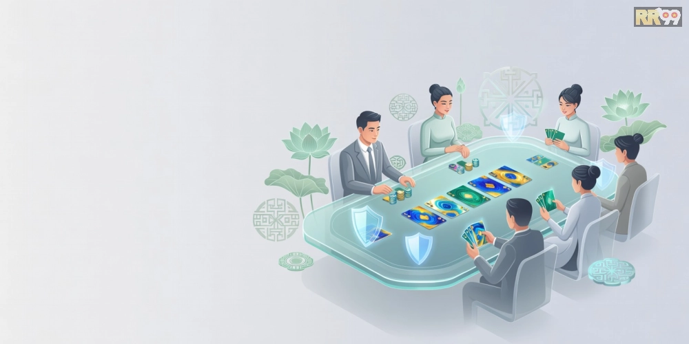 Hình ảnh minh họa khái niệm game bài uy tín trên nền tảng RR99 an toàn.