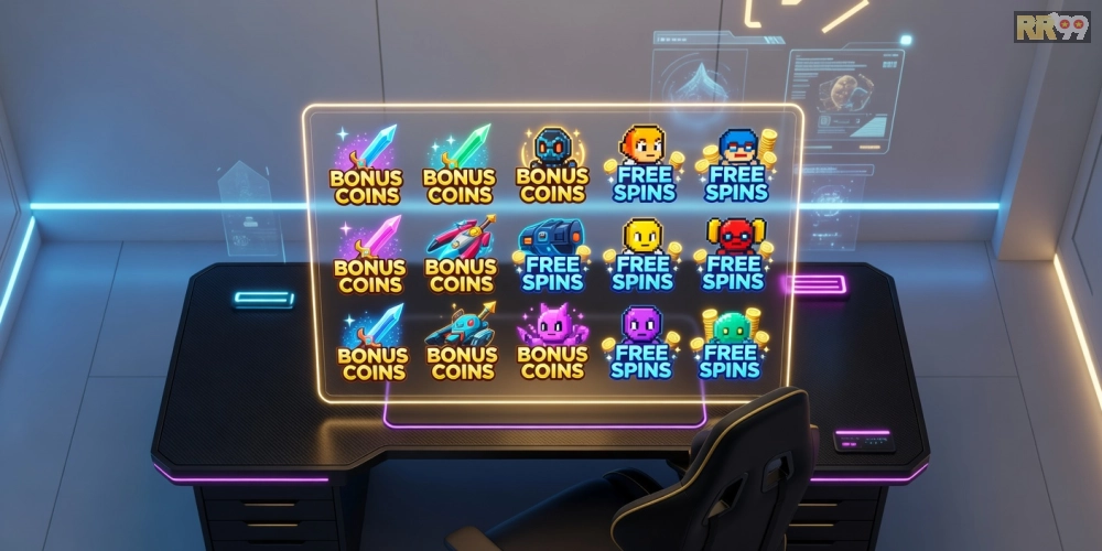 Hình minh họa khái niệm game khuyến mãi rr99 với các ưu đãi hấp dẫn và giao diện thân thiện
