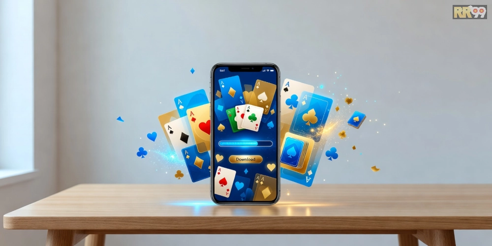 Minh họa giao diện tải game bài rr99 đơn giản và hấp dẫn